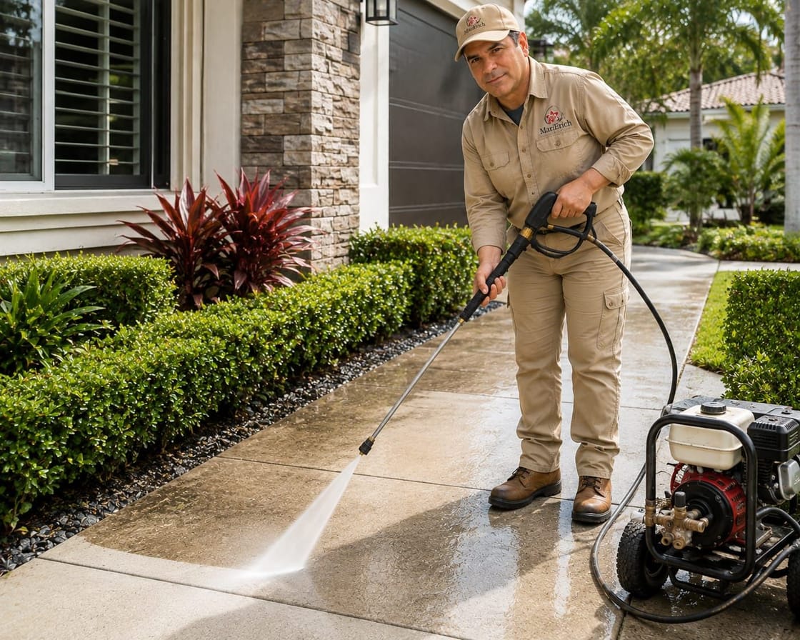 Pressure Washing — MariErich Landscaping & Design, Miami Springs FL
